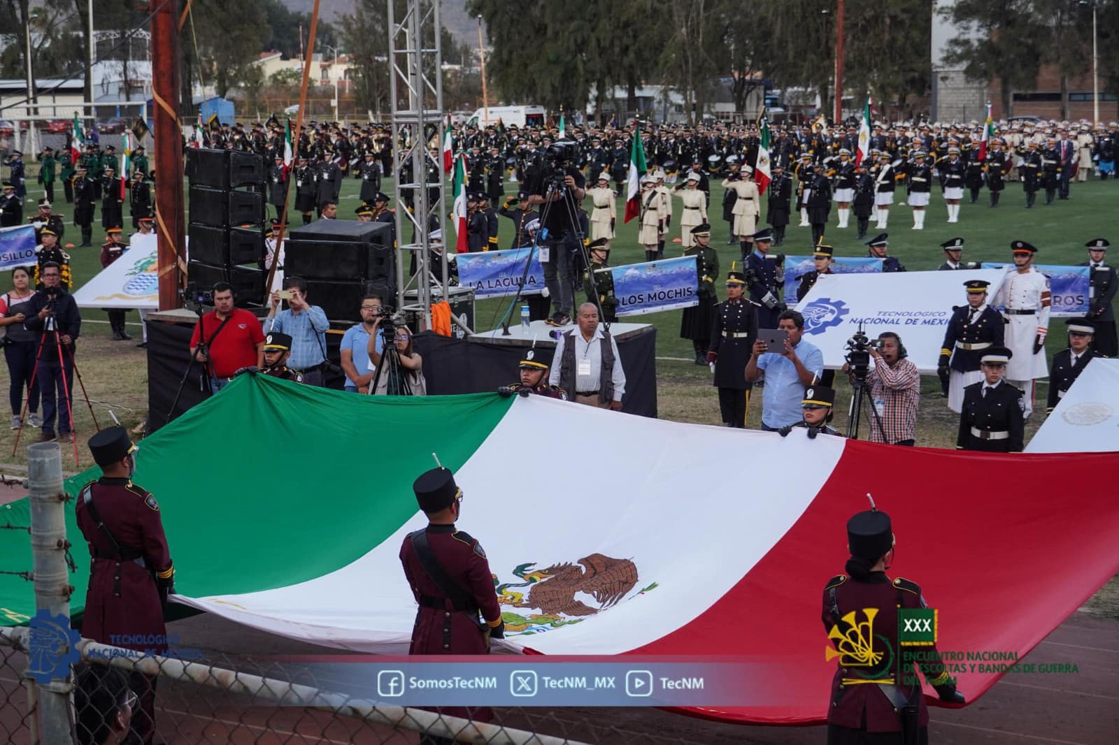 Apertura del XXX Encuentro Nacional de Escoltas y Bandas de Guerra del #TecNM